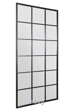 Le Fenestra Nouveau Miroir de Fenêtre Noir Extra Large 69 X 33 174 x 85cm