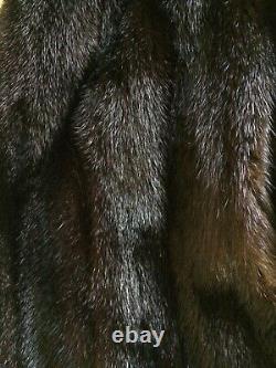 Louis Feraud Full Length Female Mink Coat, Acajou, Sz L, Excellent État