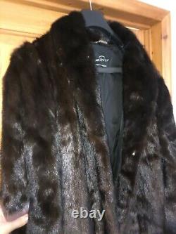 Magnifique Manteau En Mink Fur De Longueur Complète Pour Hommes