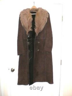 Manteau D'oieps En Longueur Complète Pour Femme Brown. Fabriqué En Italie