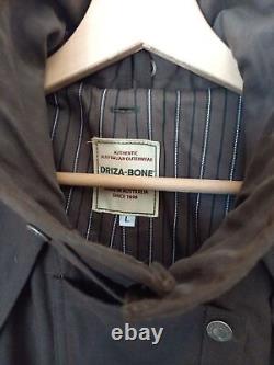 Manteau Driza-Bone Rider Heritage en cire d'huile cirée Stockman de longueur totale avec capuche en grande taille