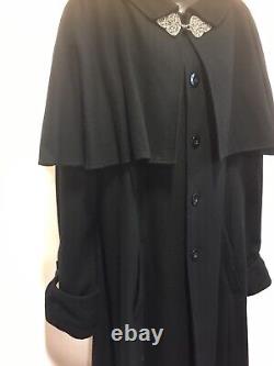 Manteau Gothique Victorien Pleine Longueur / Laine Écrinée