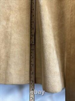 Manteau Trench en Daim Camel à Ceinture Longueur Totale DAKS SIMPSON de PICCADILLY