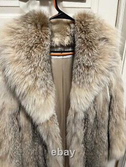 Manteau en fourrure de lynx eurasien de grandeur pleine longueur de York Furrier vintage