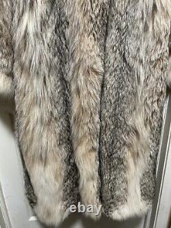 Manteau en fourrure de lynx eurasien de grandeur pleine longueur de York Furrier vintage