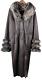 Manteau En Peau De Mouton Harlin Shearling Xl Grand Longueur Totale Veste Marron, Col En Fourrure