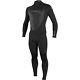 Marque New O'neill Epic 3/2 Hommes Full Length Back Zip Wetsuit, Noir Taille Large