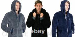 Mens Onezee Snuggle Zip Up All-in-one Super Soft Fleece Hooded Jumpsuit 1onezsie