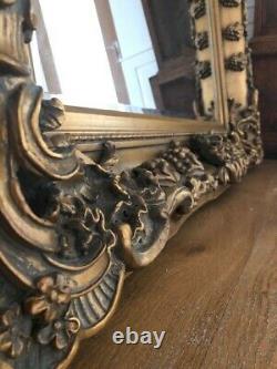 Miroir De Plancher En Or Antique Extra Large Pleine Longueur