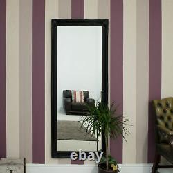 Miroir Extra Grand Longueur Totale Mur Noir Antique 5ft6 X 2ft6 165cm X 75cm