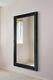 Miroir Extra Large Bois Noir Mur Antique Vintage 4ft6 X 2ft6 126cm X 76cm