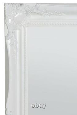 Miroir Mural Blanc Extra Grande Longueur Antique Vintage 5ft6x2ft6 165cm X 75cm