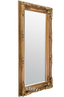 Miroir Mural D'or De Grande Longueur D'or De Gros Loyers 6ft X 3ft 175cm X 89cm