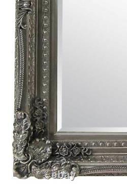 Miroir Mural Extra Grand Argent Antique Vintage Pleine Longueur 6ft7 X 4ft7 208 X