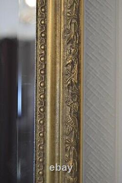Miroir Mural Extra Grand Or Antique Vintage Pleine Longueur 6ft X 3ft 183cm X 92cm