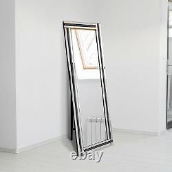 Miroir Mural Extra Grand Pleine Longueur Argent Sans Cadre 5ft9 X 2f9 174cm X 85cm