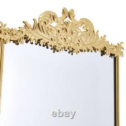 Miroir de dressing plein grandeur extra large de luxe avec ornements de jardin, miroirs floraux décoratifs