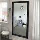 Miroir De Grande Taille En Noir Mat Chic Highbury, Pleine Longueur, Pour Mur Ou Sol, 164 X 73cm
