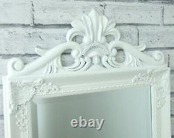 Miroir de sol pleine longueur shabby chic blanc Leighton 170cm x 45cm