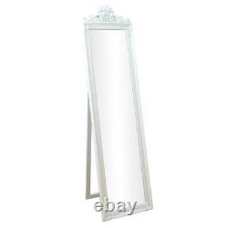 Miroir de sol pleine longueur shabby chic blanc Leighton 170cm x 45cm