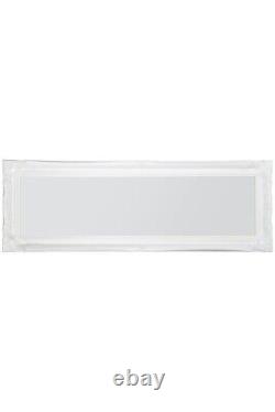 Miroir extra large pleine longueur mur blanc antique vintage 137cm x 46cm