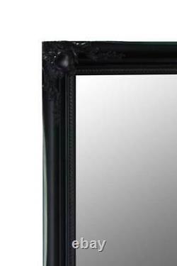 Miroir extra large pleine longueur mur noir antique 6 pieds 6 pouces x 2 pieds 6 pouces 198cm x 75cm