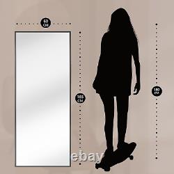 Miroir plein pied Beauty4U de 165x60cm, à poser, à suspendre ou à incliner, grand ou