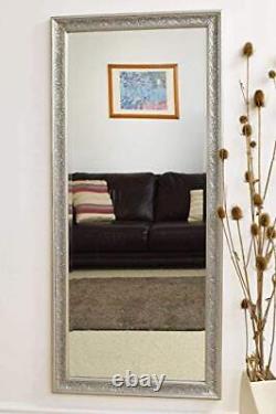 MiroirOutlet XY089 Grand Miroir de Style Antique Pleine Longueur 160 x 73 cm, Argenté