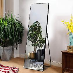 Miruo Full Length, Floor Mirror Large Wall Mounted, Chambre, Dressing Mirror Alu