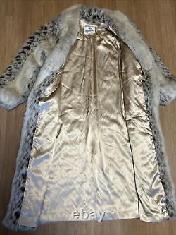 Mode vintage des années 80 à Monterey : Manteau en fausse fourrure crème taille (12) large