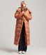 New Superdry Ripstop Coat Full Length Maxi Ankle Caramel Orange Taille Large 14