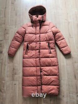 New Superdry Ripstop Coat Full Length Maxi Ankle Caramel Orange Taille Large 14