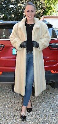Nous3275 Étonnant Véritable Mink Fur Coat Polomino Pleine Longueur L Nerzmantel