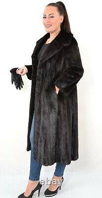 Nous3371 Magnifique Véritable Saga Mink Fur Coat Plein Longueur L Nerzmantel
