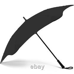 Parapluie classique BLUNT noir grand, bâton de longueur complète 120 cm, GARANTIE DE 2 ANS