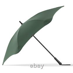 Parapluie classique BLUNT vert grand, longueur totale 120cm, garantie de 2 ans