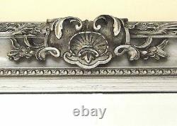 Paris Ornate Extra-large French Full Length Wall Leaner Mirror Silver 45' X 69'