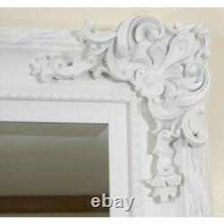 Paris Ornate Extra-large French Full Length Wall Leaner Mirror White 175 X 114cm