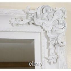 Paris Ornate Extra-large French Full Length Wall Leaner Mirror White 45' X 69'