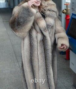 Perfect Full Length Crystal Fox Fur Cat Full Pelts One Of A Kind