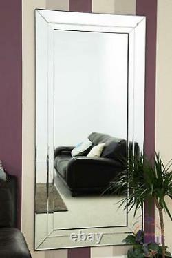 Pleine Longueur All Mirror Glass Leaner Modern Wall Mirror 5ft9 X 2ft9 174cm X 85cm