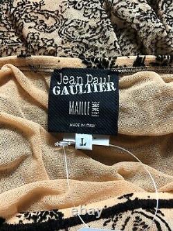 Rare Vtg Jean Paul Gaultier Velours Jupe Longue L