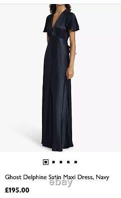 Robe fantôme marine Delphine taille grande BNWT PDSF 195 £