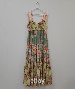 Robe longue à fleurs Free People Bluebell taille L, neuve avec étiquette, prix de vente recommandé de 158 livres sterling