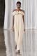 Robe Longue En Tricot Floral Zara Beurre 3920/030 Taille L