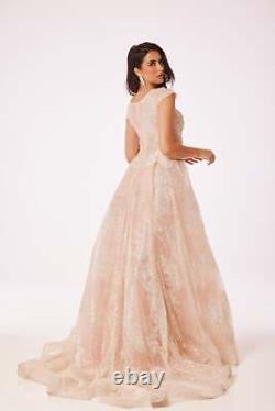 Robe longue rose pâle