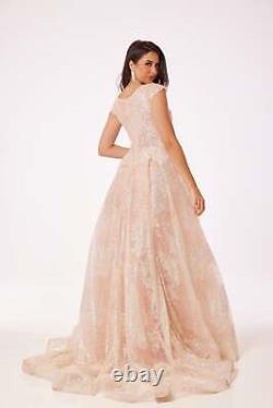 Robe longue rose pâle