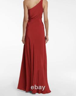 Robe longue une épaule Alexandra Miro ODETTA rouge taille S, M ou L, neuve avec étiquette