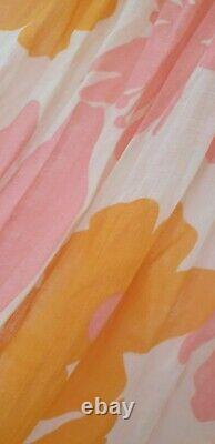 Robe maxi florale orange et rose - Durable