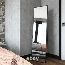 Suspension / Free Standing Full Length Mirror Large Floor Mirror 140x40cm Black Uk